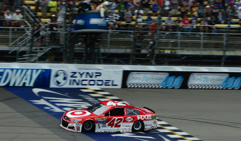 NASCAR Drive for Diversity graduate Kyle Larson winning the Sprint Cup Pure Michigan 400 earlier this year. Photo credit: Robert Laberge/Getty Images